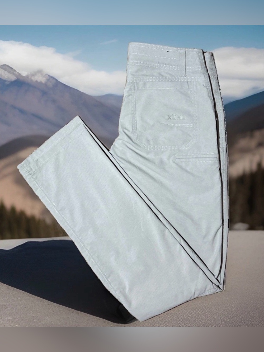 Kuhl SILENCR Pants 30x34 Trail Hiking Ripstop Stretch Gorpcore Color:Silver 5166
